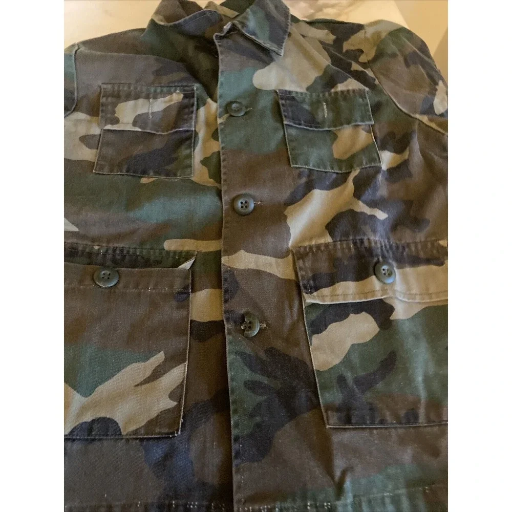 Military Army Green‎ Camouflage Fatigues Child Size 12 Up to 34.5 inch Chest